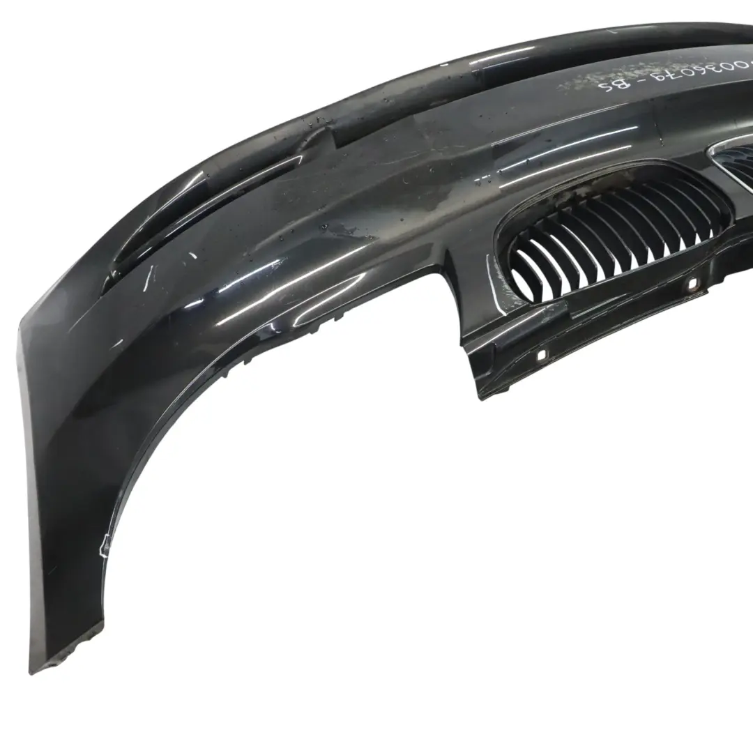 BMW E82 E88 Front Bumper Trim Covering Black Sapphire Metallic - 475 - SKU 0036079-BS - Part number 0036079