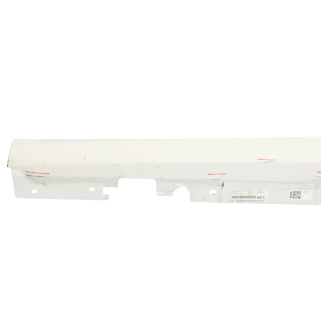 Side Skirt M Sport Sill Strip Cover Left N/S Alpinweiss 3 White 300 to BMW E92 E93 with Part number 0036123 BMW E92 E93 Side Skirt M Sport Sill Strip Cover Left N/S Alpinweiss 3 White 300 - SKU 0036123-AW1 - Part number 0036123