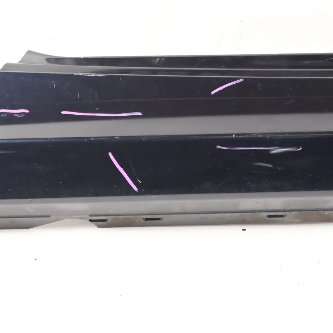 BMW E81 E82 E88 Sill Strip Side Skirt Right Monacoblau Blue - A35 - SKU 0036142-MB - Part number 51770036142