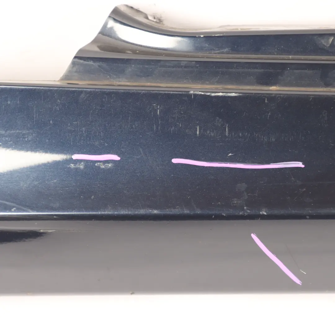 Sill Strip Side Skirt Right Monacoblau Blue - A35 to BMW E81 E82 E88 with Part number 51770036142 BMW E81 E82 E88 Sill Strip Side Skirt Right Monacoblau Blue - A35 - SKU 0036142-MB - Part number 51770036142