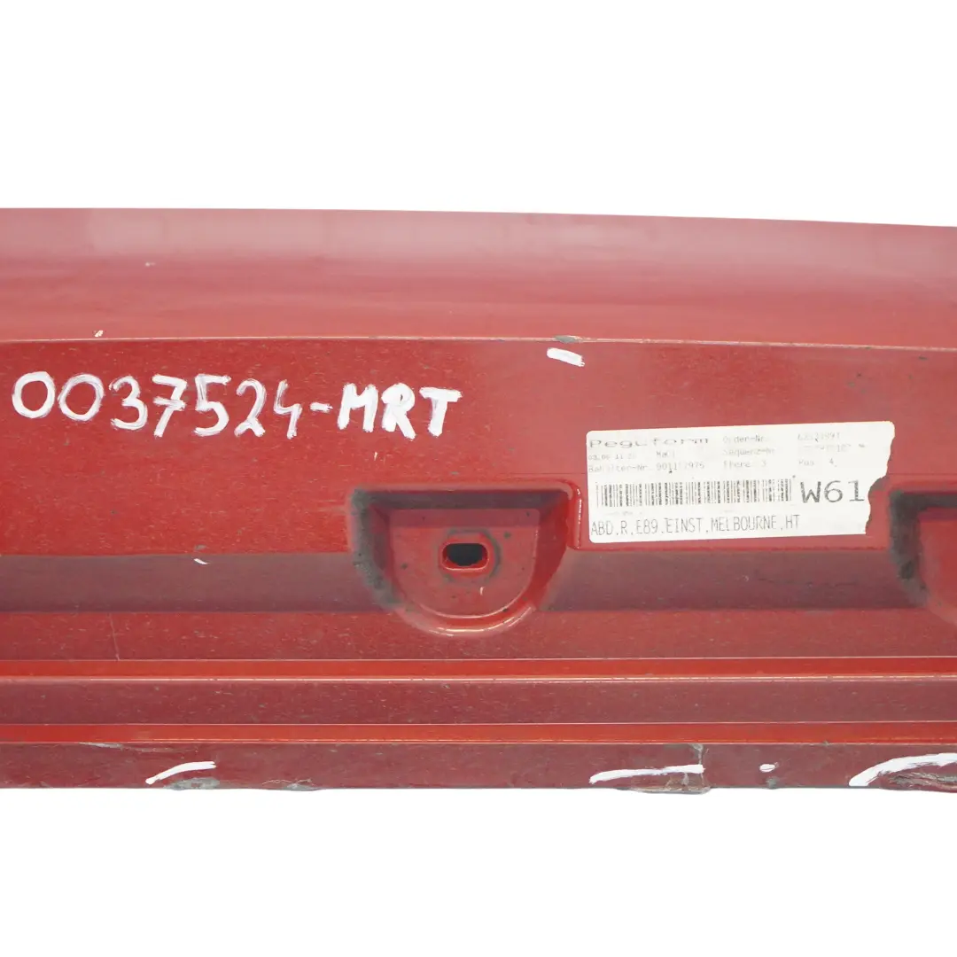Side Skirt Right O/S Sill Strip Cover Melbourne Red Metallic - A75 to BMW Z4 E89 with Part number 0037524 BMW Z4 E89 Side Skirt Right O/S Sill Strip Cover Melbourne Red Metallic - A75 - SKU 0037524-MRT - Part number 0037524