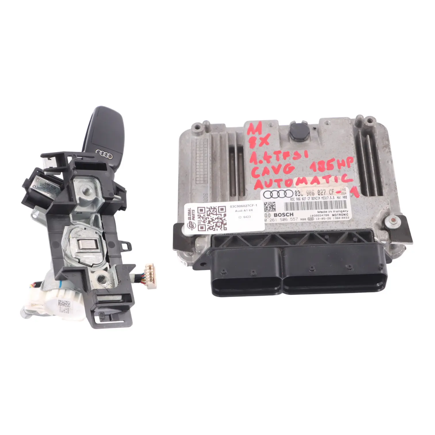 Audi A1 8X 1.4 TFSI CAVG 185HP motore ECU Kit chiave accensione 03C906027CF