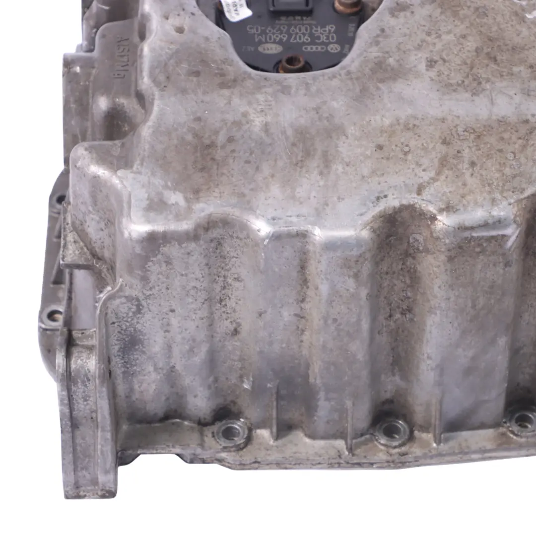 Oil Sump Pan With Sensor to Volkswagen Transporter T5 2.0 TDI Engine with Part number 03L103603H Volkswagen Transporter T5 2.0 TDI Engine Oil Sump Pan With Sensor - SKU 03L103603H - Part number 03L103603H