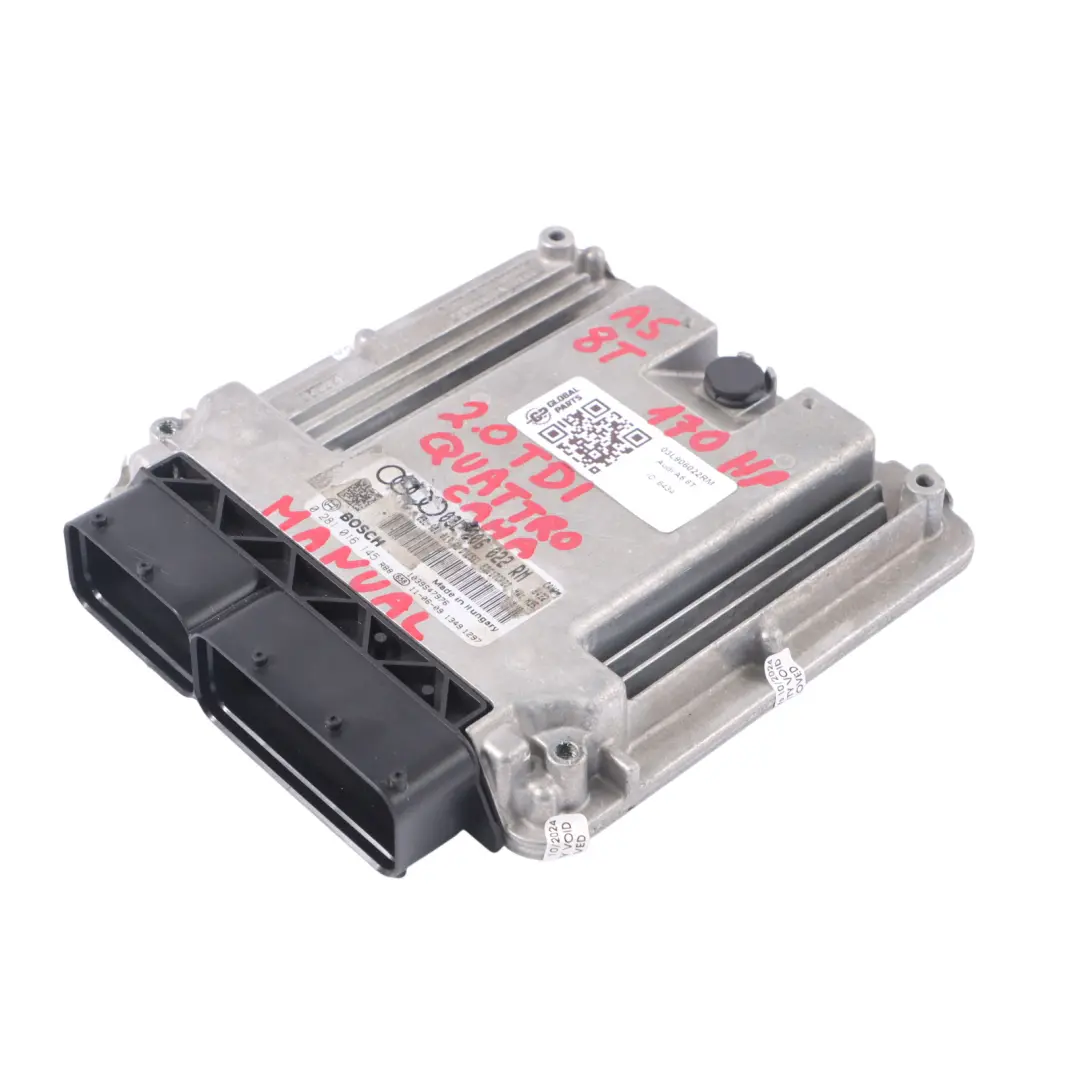 Audi A5 8T 2.0 TDI CAHA 170HP Modulo controllo motore ECU Manuale - SKU 03L906022RM - Numero di parte 03L906022RM