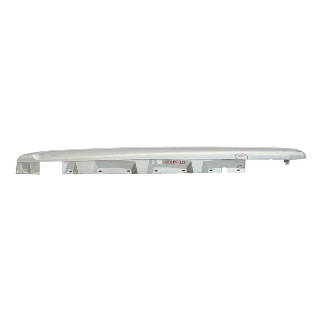 Side Skirt M Sport Door Sill Cover Left N/S Titansilber Silver - 354 to BMW X3 E83 with Part number 0403480 BMW X3 E83 Side Skirt M Sport Door Sill Cover Left N/S Titansilber Silver - 354 - SKU 0403480-TS3 - Part number 0403480