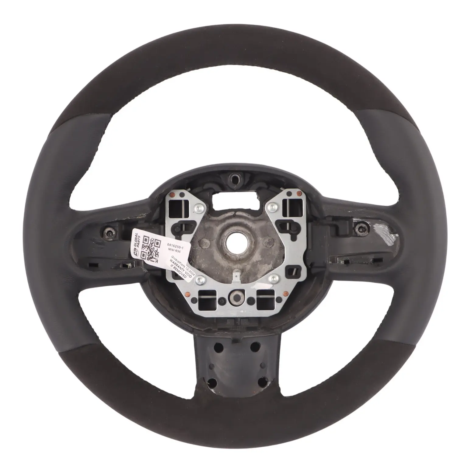 Volante Mini R55 R56 R57 R58 R60 JCW Sport NUOVO Pelle Nera Alcantara