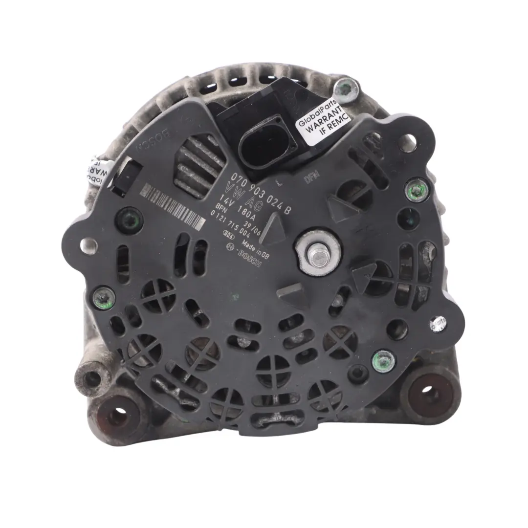 Lichtmaschine 14V 180A für Volkswagen Touareg Transporter 2.5 TDI mit Teilenummer 070903024B Volkswagen Touareg Transporter 2.5 TDI Lichtmaschine 14V 180A - SKU 070903024B - Teilenummer 070903024B