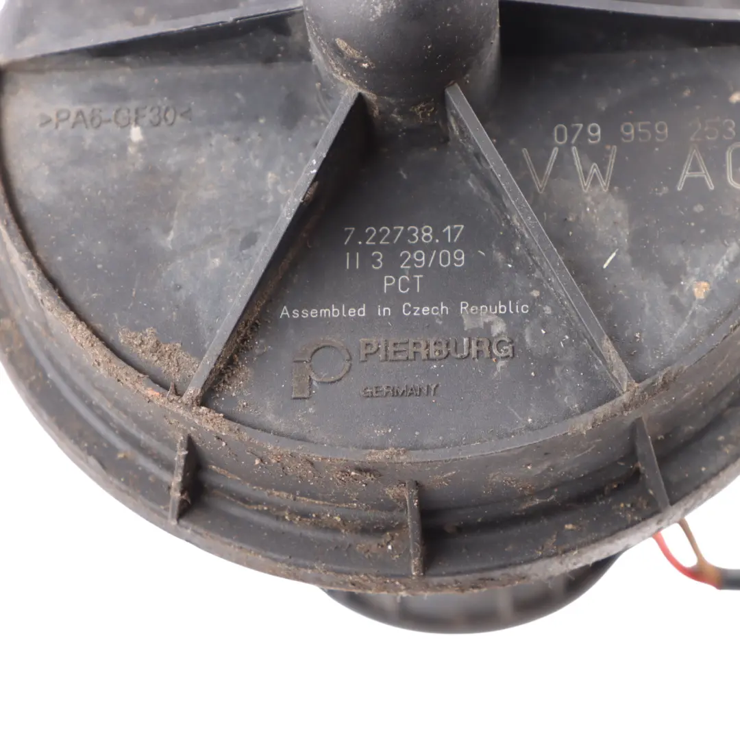 Auxiliary Secondary Air Pump to Audi A4 B8 A5 8T A6 C6 FSI Petrol with Part number 079959253 Audi A4 B8 A5 8T A6 C6 FSI Petrol Auxiliary Secondary Air Pump - SKU 079959253 - Part number 079959253