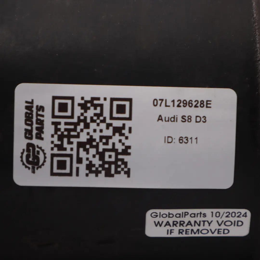 Audi S8 D3 Tubo di aspirazione dell'aria Linea tubo - SKU 07L129628E - Numero di parte 07L129628E
