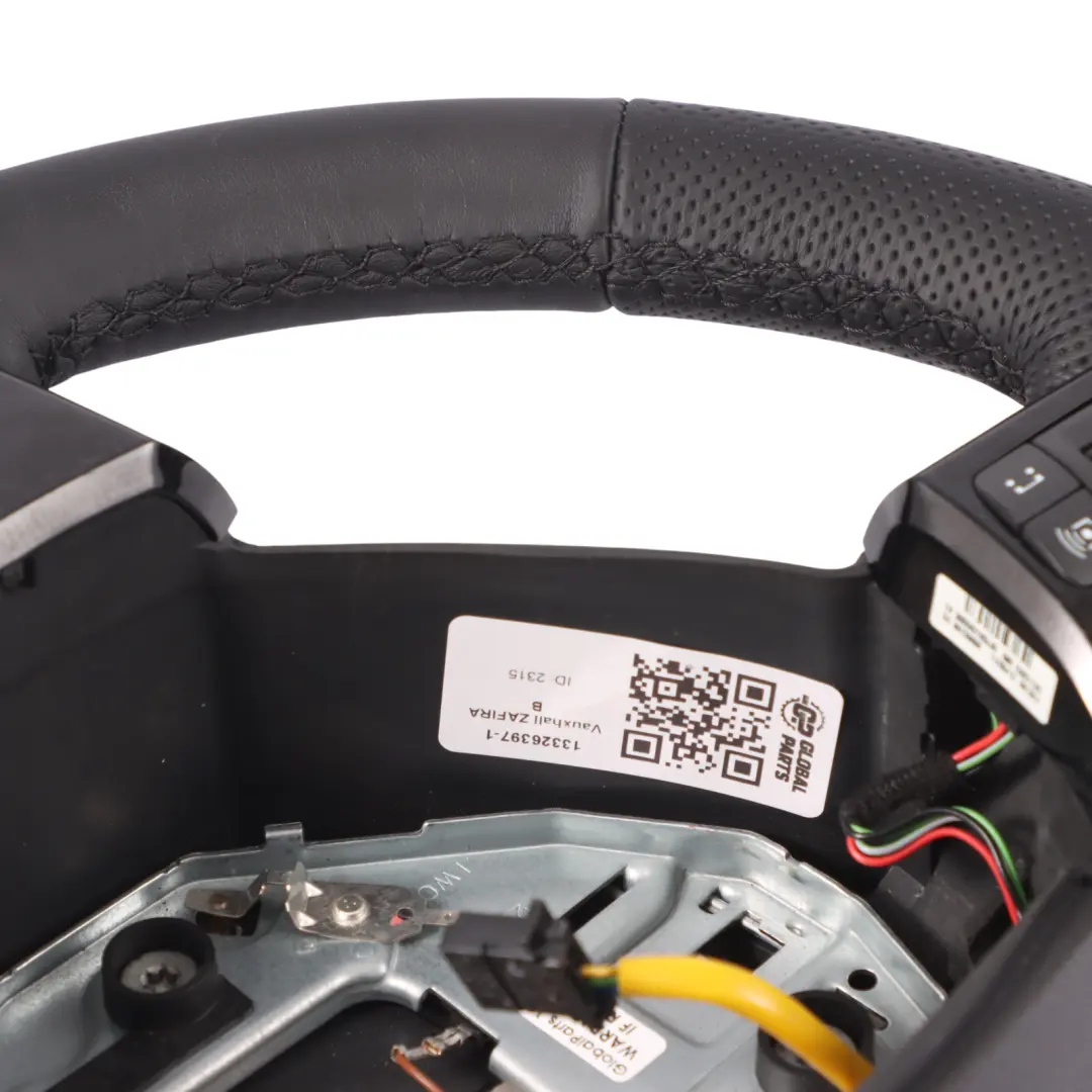 NUEVO Volante de Cuero Negro Multifunción para Opel Zafira B con número de pieza 13326397 Opel Zafira B NUEVO Volante de Cuero Negro Multifunción - SKU 13326397-1 - Número de pieza 13326397