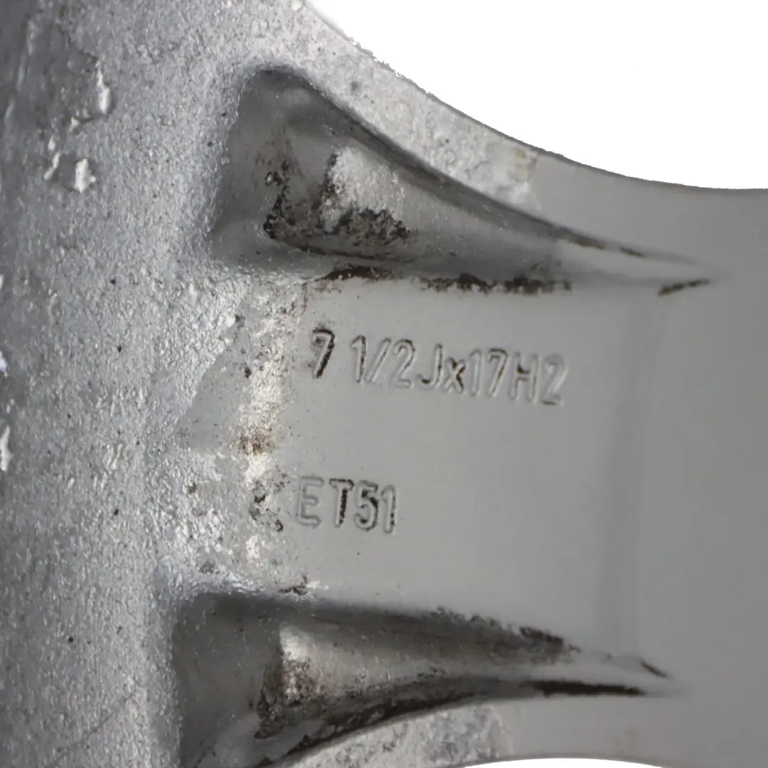 Mk5 GTI Llanta aleación plateada 17" ET:51 7.5J para VW Volkswagen Golf con número de pieza 1K0601025AC VW Volkswagen Golf Mk5 GTI Llanta aleación plateada 17" ET:51 7.5J - SKU 1K0601025AC-1 - Número de pieza 1K0601025AC