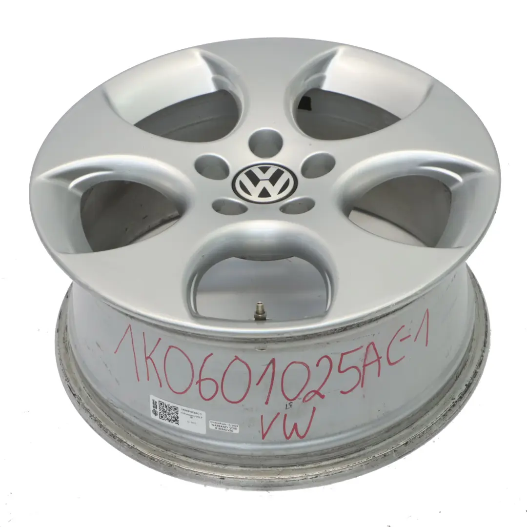 VW Volkswagen Golf Mk5 GTI Argento Cerchio in lega 17" ET:51 7.5J - SKU 1K0601025AC-1 - Numero di parte 1K0601025AC