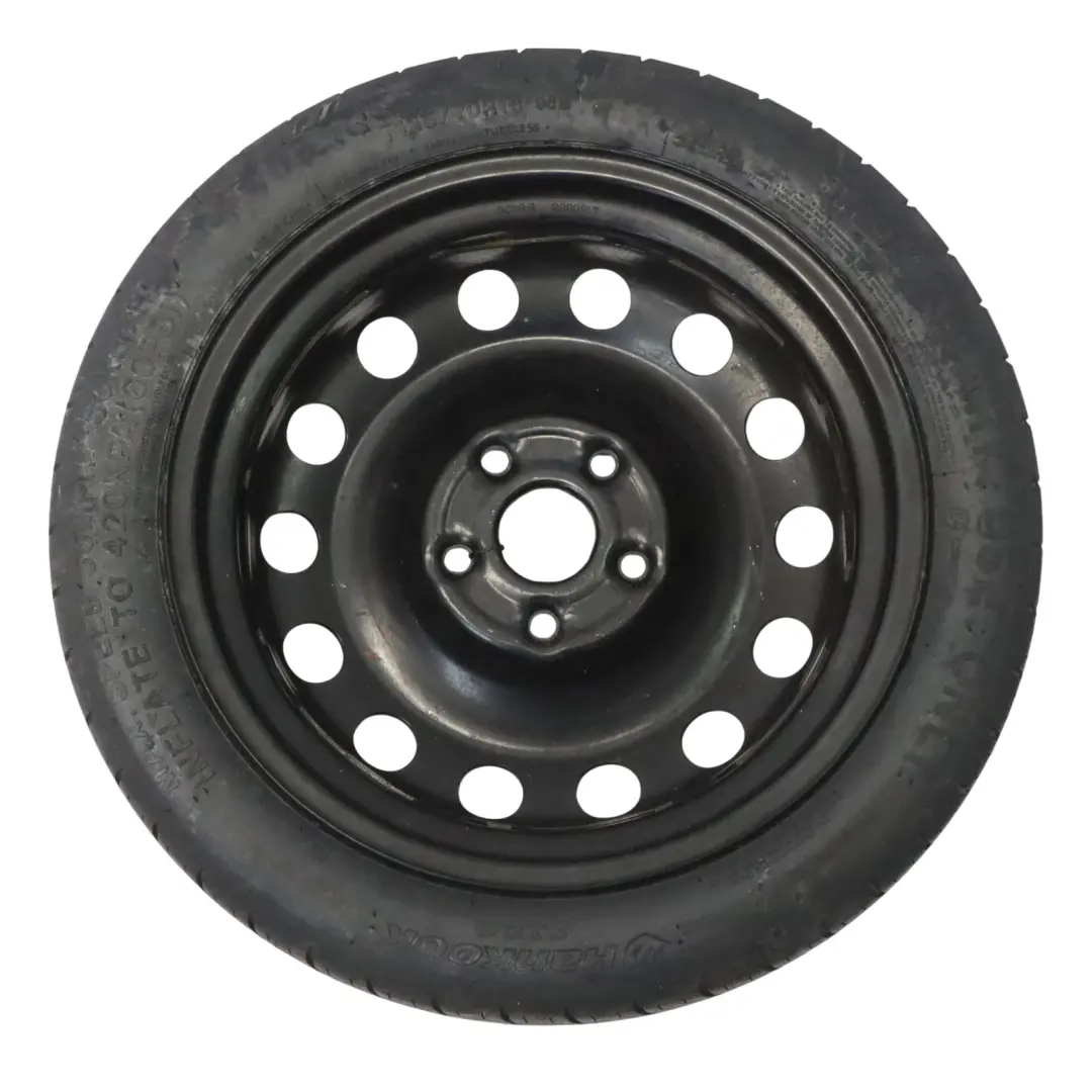 Stahl Ersatzrad Platzsparer 16" 125/70 für Volkswagen Golf Mk7 mit Teilenummer 1K0601027BT Volkswagen Golf Mk7 Stahl Ersatzrad Platzsparer 16" 125/70 - SKU 1K0601027BT - Teilenummer 1K0601027BT