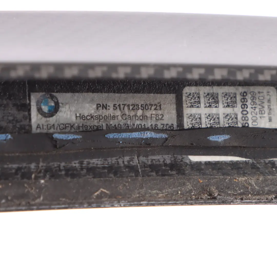 Tailgate Spoiler BMW F82 M4 M Performance Boot Trunk Lid Trim Carbon - SKU 2350721 - Part number 2350721