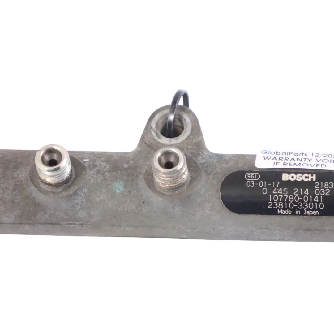 Mk1 1.4 1NDTV Diesel Fuel Injection Rail to Toyota Yaris with Part number 23810-33010 Toyota Yaris Mk1 1.4 1NDTV Diesel Fuel Injection Rail - SKU 23810-33010 - Part number 23810-33010