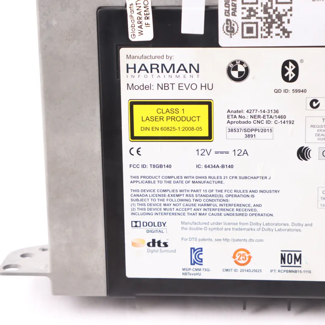 BMW F13 M6 NBT EVO HU Multimedia MMI Satelliten Navigationsanzeige CD - SKU 2448971 - Teilenummer 2448971