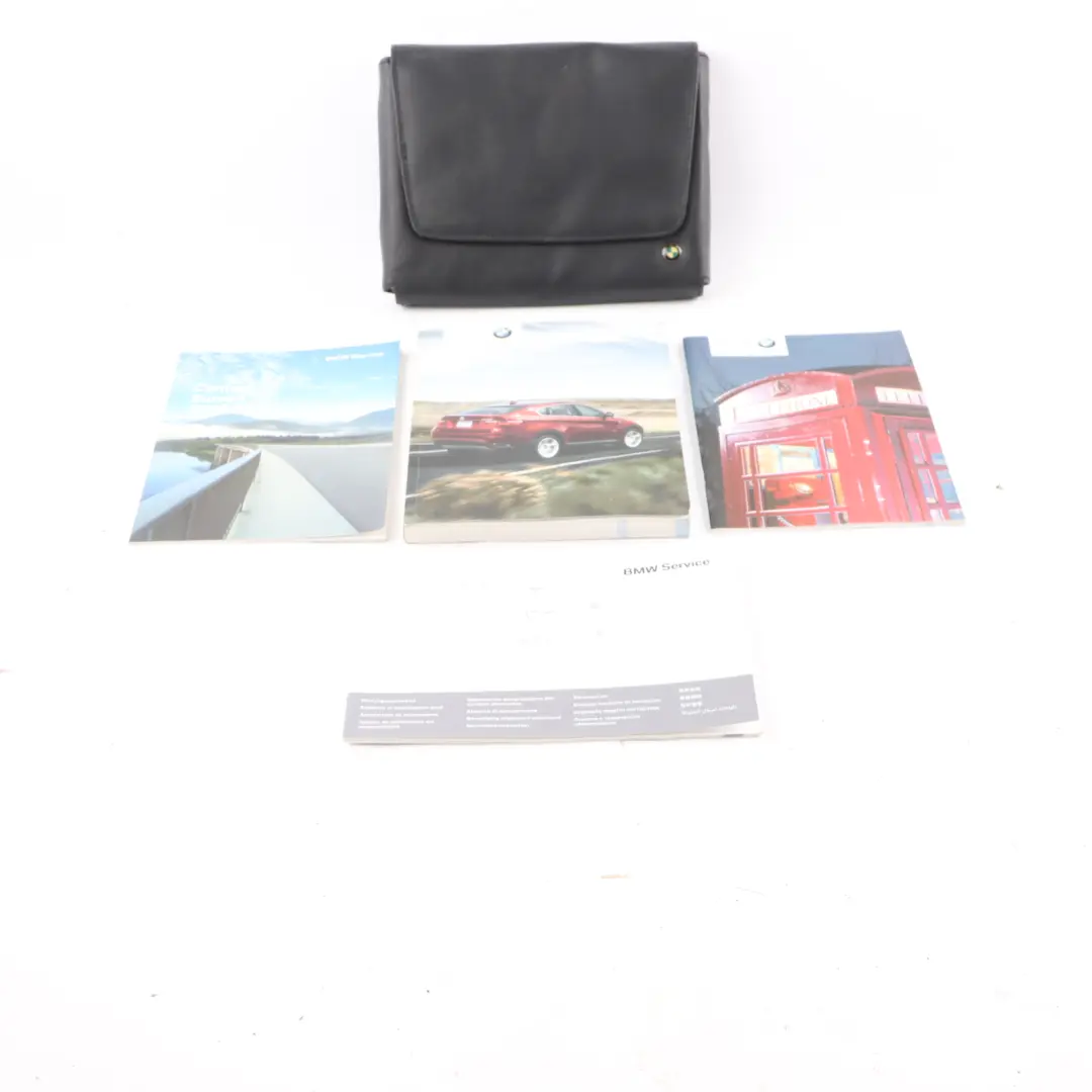 BMW X6 E71 Owner's Handbook Instruction Book Set Wallet Case Pouch - SKU 2600795 - Part number 2600795