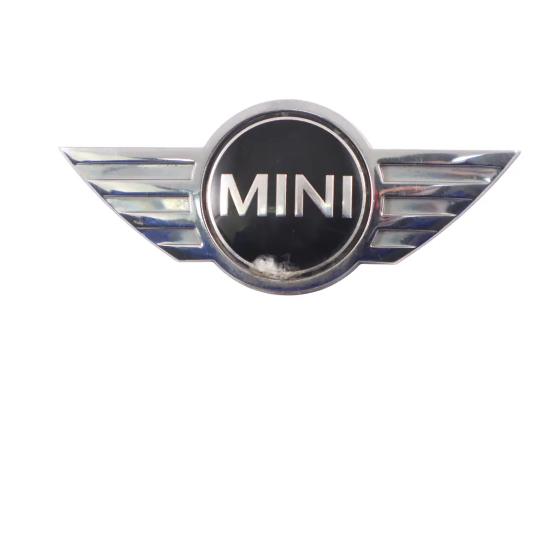 Mini R58 R59 Emblème de coffre arrière Etiquette Logo Badge Chrome - SKU 2759223 - Numéro de pièce 2759223