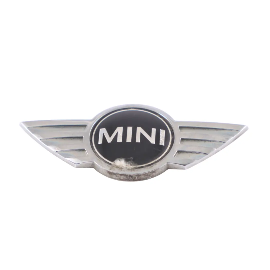 Mini R58 R59 Emblème de coffre arrière Etiquette Logo Badge Chrome - SKU 2759223 - Numéro de pièce 2759223