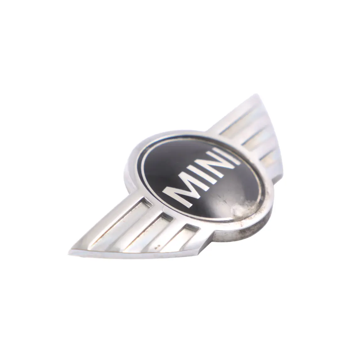 Mini R58 R59 Emblème de coffre arrière Etiquette Logo Badge Chrome - SKU 2759223 - Numéro de pièce 2759223