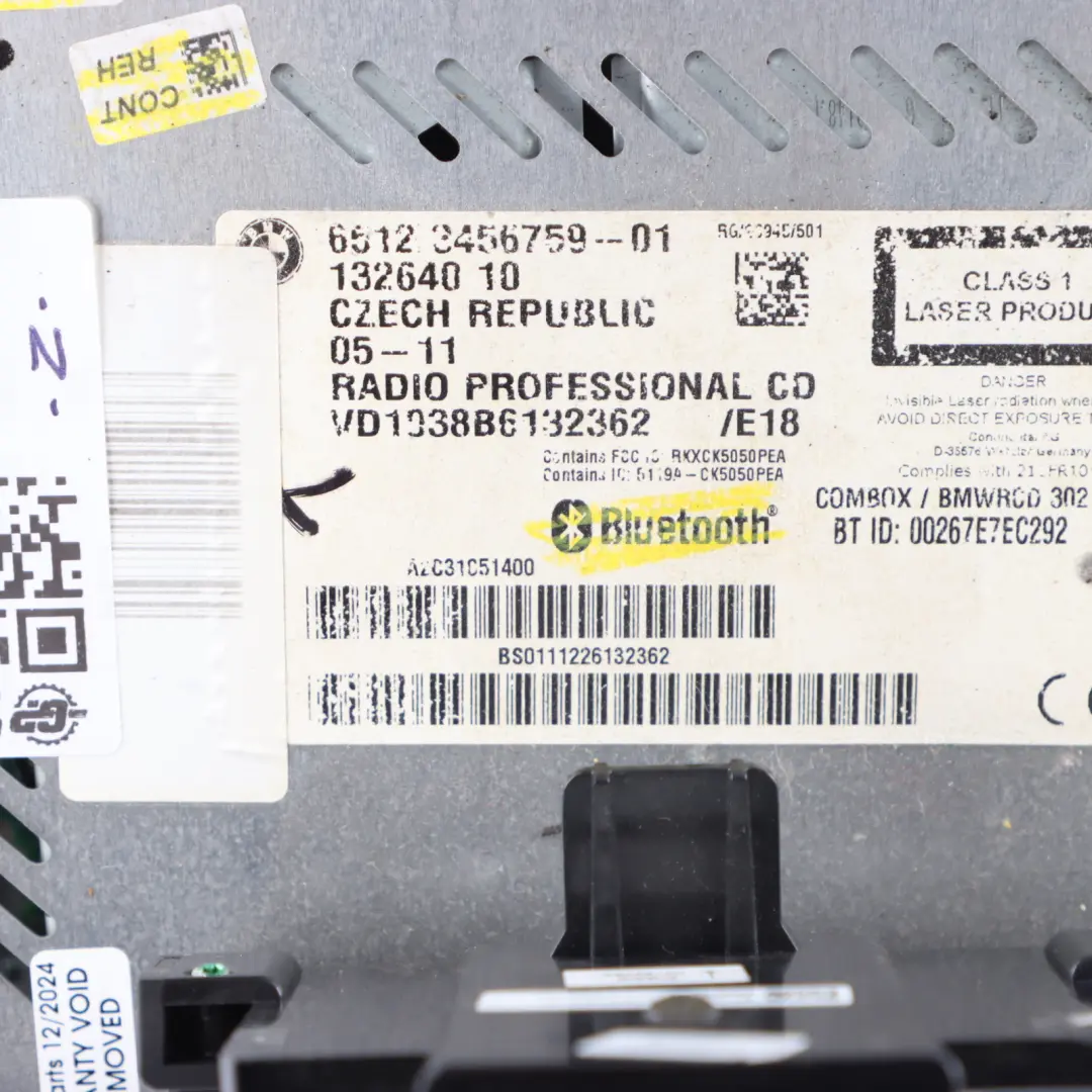 Radio Boost CD Player Unit Head 3456759 to Mini R55 R56 R57 LCI R60 with Part number 3456870 Mini R55 R56 R57 LCI R60 Radio Boost CD Player Unit Head 3456759 - SKU 3456870-1 - Part number 3456870