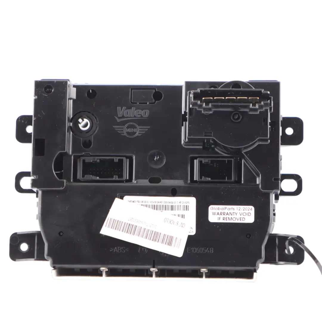 Mini Cooper R57 LCI Covertible Manual Air Conditioning Control Module - SKU 3457399-3 - Part number 3457399