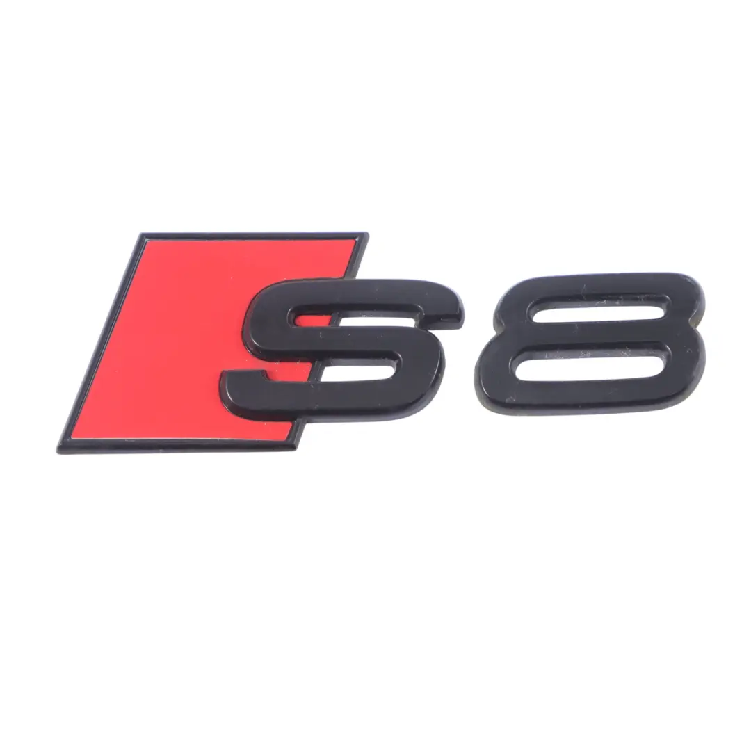 Audi S8 D3 Emblème de hayon arrière coffre Badge S8 Lettering Label - SKU 4D0853735A - Numéro de pièce 4D0853735A