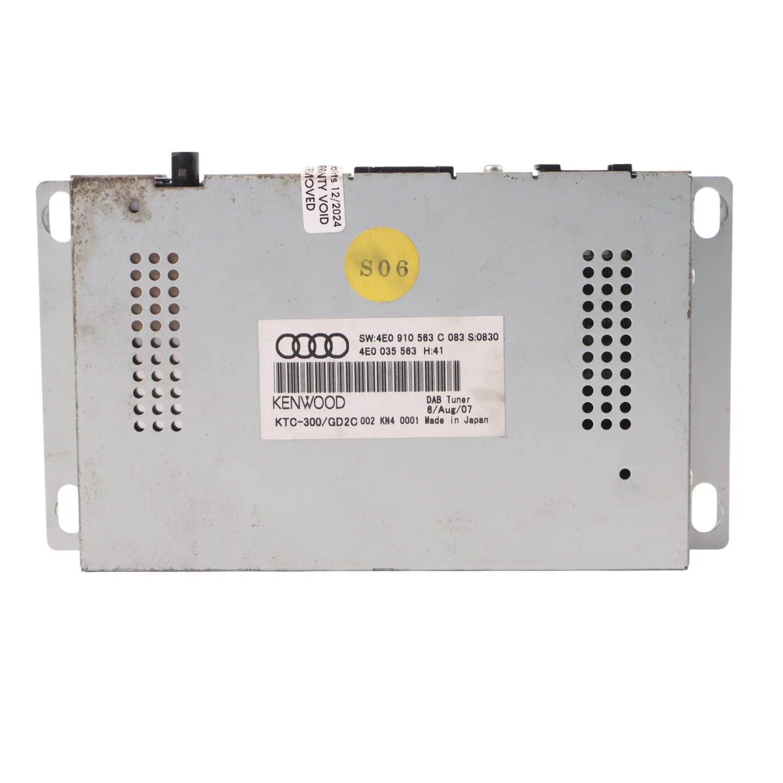 Audi S8 D3 Radio digital DAB Módulo receptor sintonizador Kenwood 4E0035583C