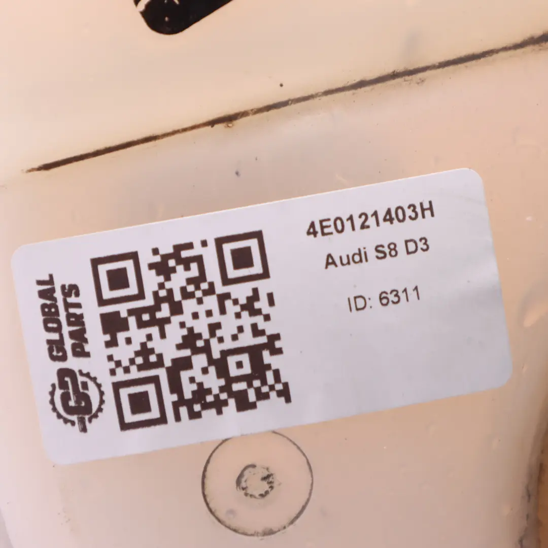 Coolant Expansion Tank Reservoir Bottle Fluid Tank to Audi S8 D3 with Part number 4E0121403H Audi S8 D3 Coolant Expansion Tank Reservoir Bottle Fluid Tank - SKU 4E0121403H - Part number 4E0121403H