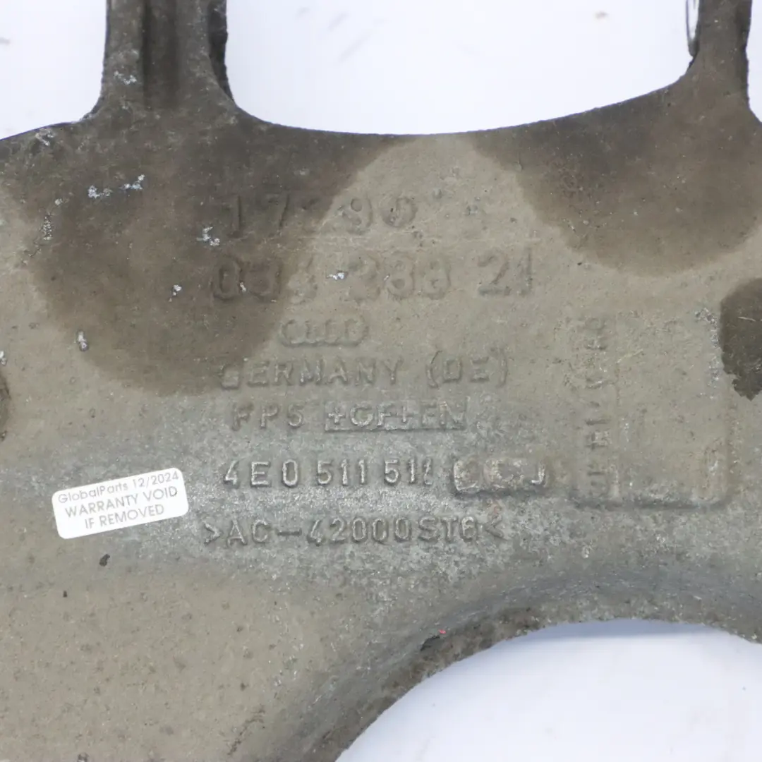 Audi A8 4E S8 D3 Quattro Rear Suspension Left N/S Lower Control Arm - SKU 4E0511511F - Part number 4E0511511F