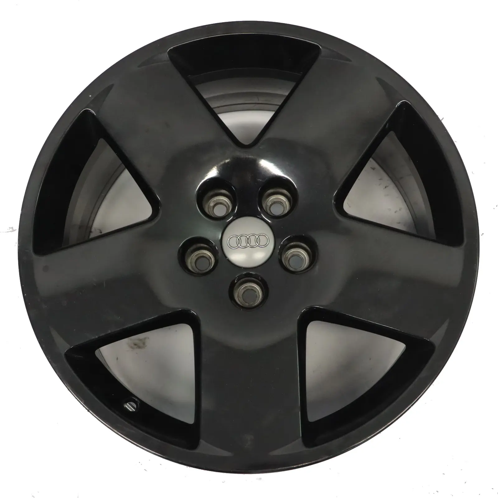 Audi A8 D3 Black Wheel Alloy Rim 18" 8.5J ET45 Star Spoke 4E0601025M