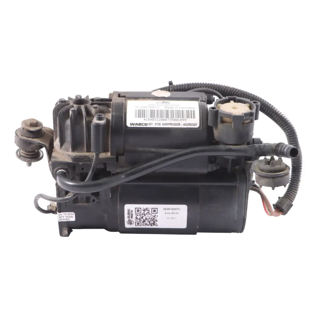 Wabco Alimentazione aria Pompa Compressore Motore per Audi A8 D3 S8 4E con numero di parte 4E0616007C Audi A8 D3 S8 4E Wabco Alimentazione aria Pompa Compressore Motore - SKU 4E0616007C - Numero di parte 4E0616007C