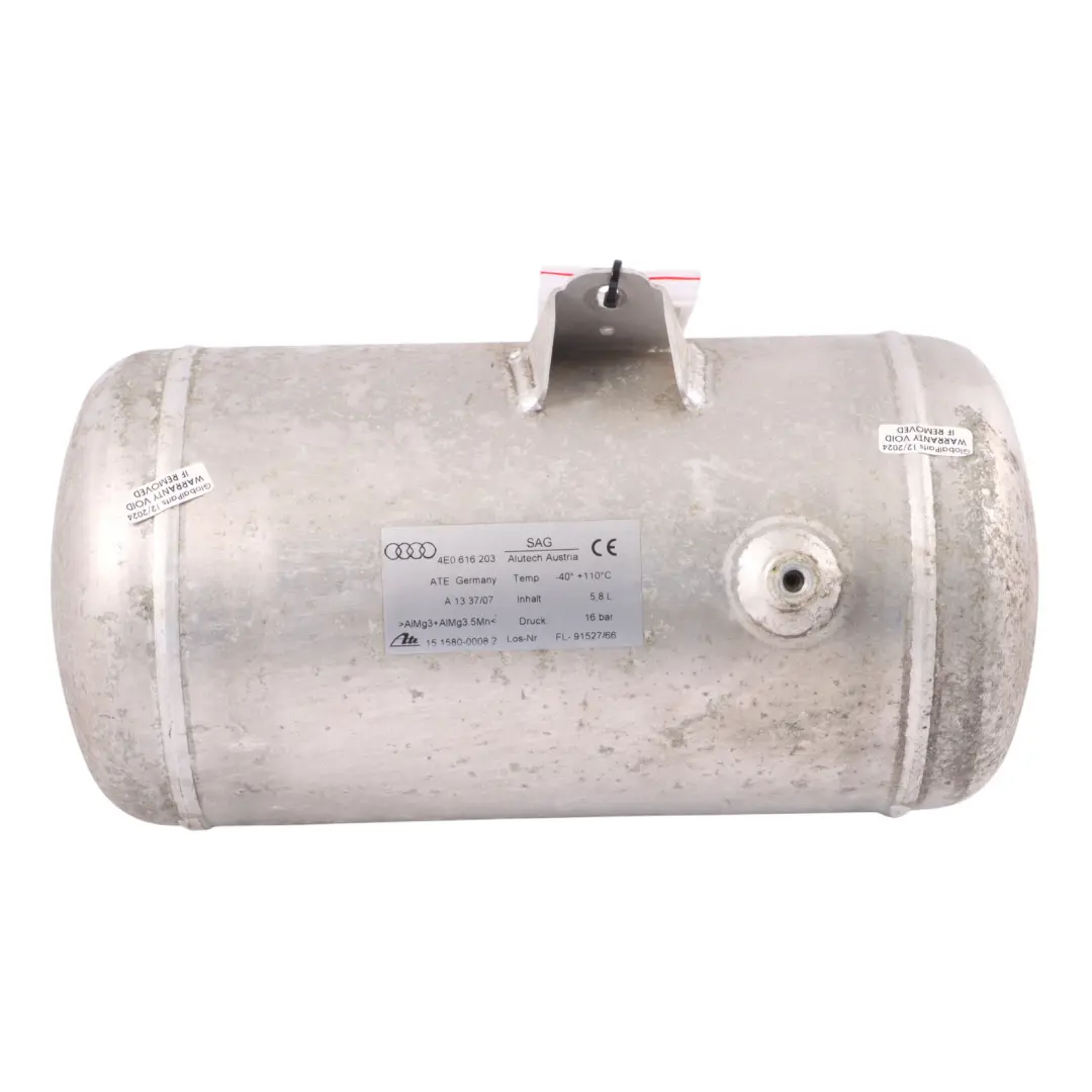 Suspensión Aire Capacidad Tanque Presión Cilindro Depósito para Audi S8 D3 con número de pieza 4E0616203 Audi S8 D3 Suspensión Aire Capacidad Tanque Presión Cilindro Depósito - SKU 4E0616203 - Número de pieza 4E0616203
