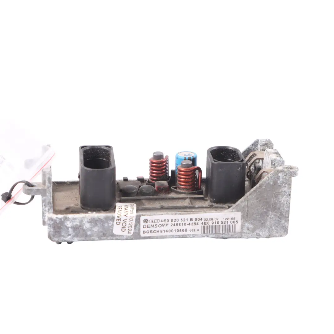 Moteur Résistance du ventilateur de chauffage pour Audi S8 D3 à propos du numéro de pièce 4E0820521C Audi S8 D3 Moteur Résistance du ventilateur de chauffage - SKU 4E0820521C - Numéro de pièce 4E0820521C