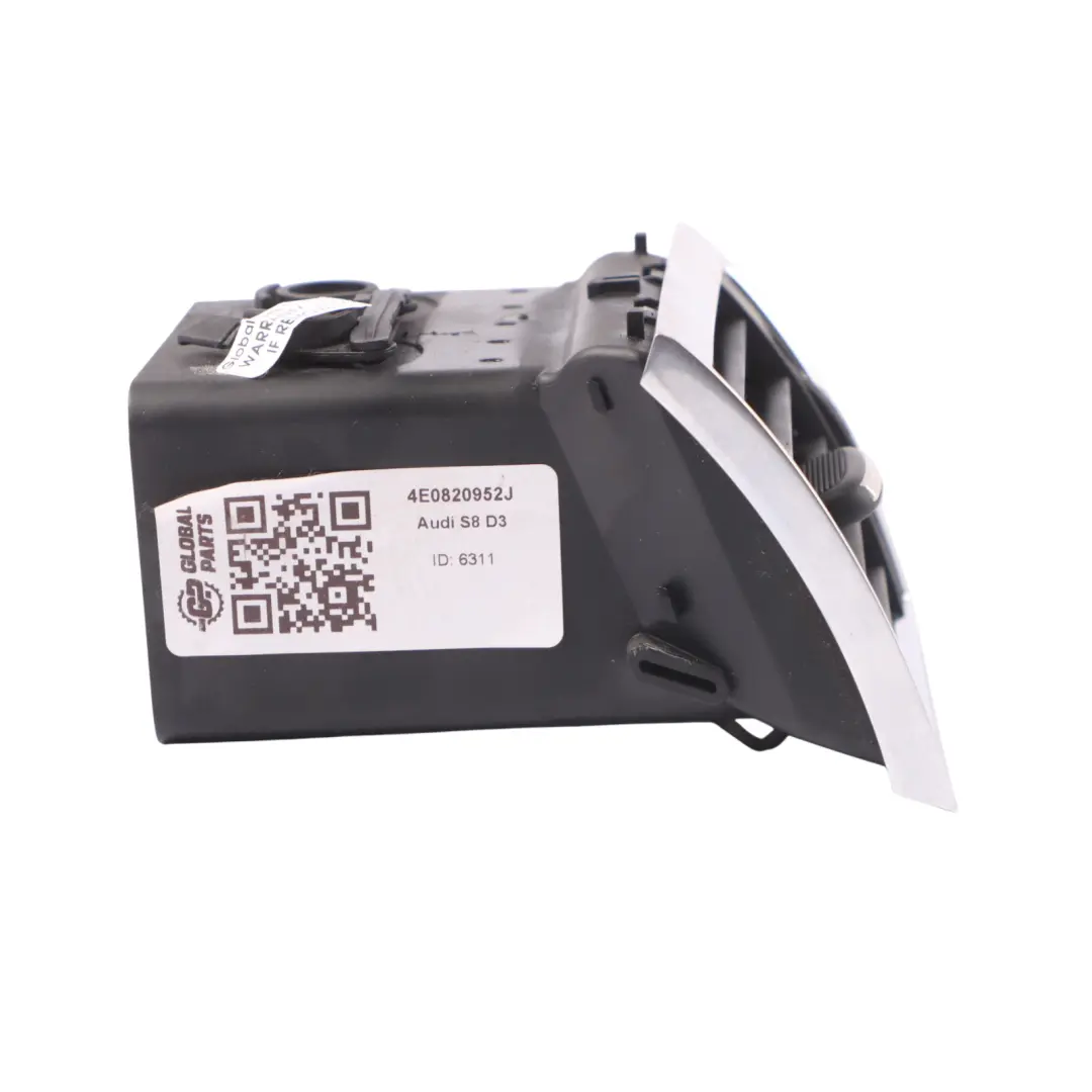Audi A8 S8 D3 Bouche d'aération du tableau de bord centrale droite - SKU 4E0820952J - Numéro de pièce 4E0820952J