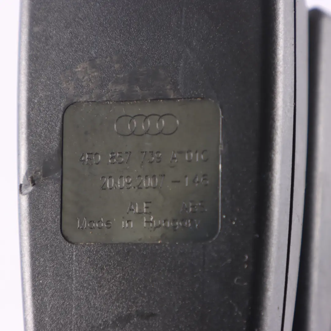 Audi S8 A8 D3 4E Asientos Traseros Hebilla Doble Doble Izquierda - SKU 4E0857739A - Número de pieza 4E0857739A