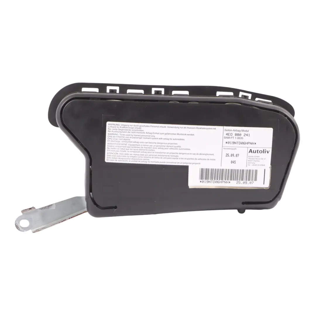 Module Seat Front Left N/S Side to Audi S8 D3 A8 4E2 Air with Part number 4E0880241 Audi S8 D3 A8 4E2 Air Module Seat Front Left N/S Side - SKU 4E0880241 - Part number 4E0880241