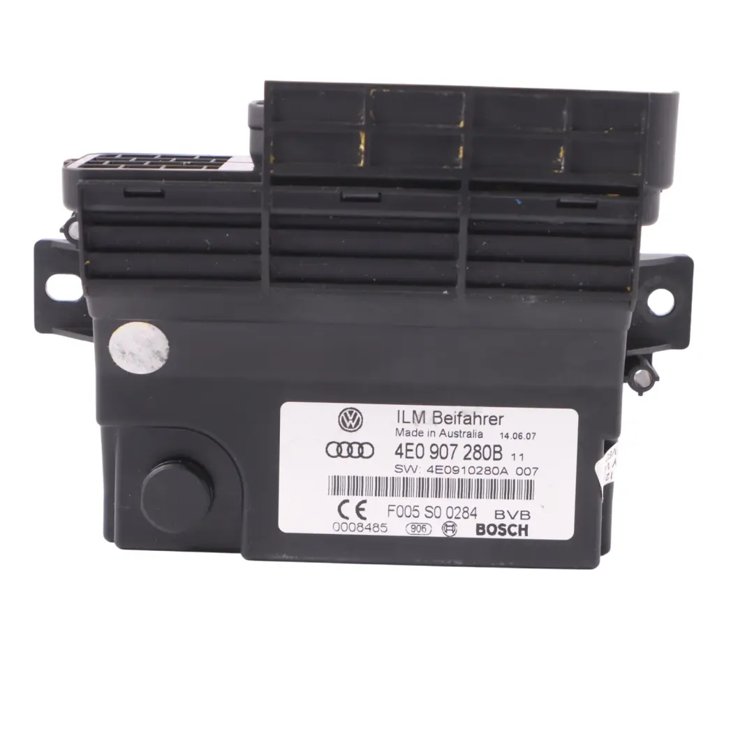 Supply Control Module Unit ECU to Audi A8 4E S8 D3 Power with Part number 4E0907280B Audi A8 4E S8 D3 Power Supply Control Module Unit ECU - SKU 4E0907280B - Part number 4E0907280B