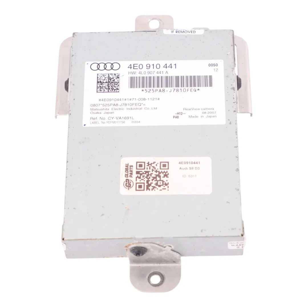 Modulo della telecamera retromarcia visione posteriore AUDI A8 S8 D3 - SKU 4E0910441 - Numero di parte 4E0910441