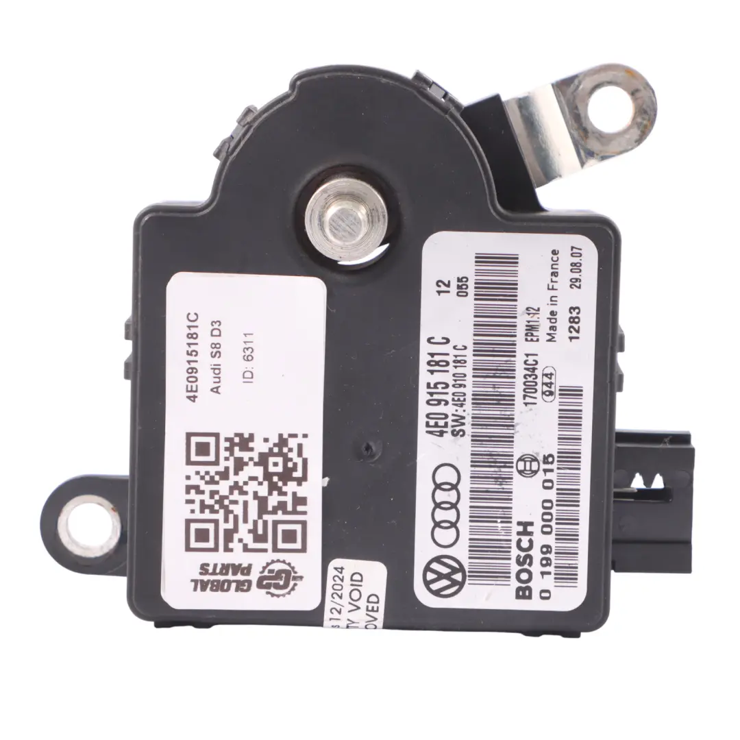Modulo controllo tensione batteria 4E0910181C per Audi A8 4E S8 D3 con numero di parte 4E0915181C Audi A8 4E S8 D3 Modulo controllo tensione batteria 4E0910181C - SKU 4E0915181C - Numero di parte 4E0915181C