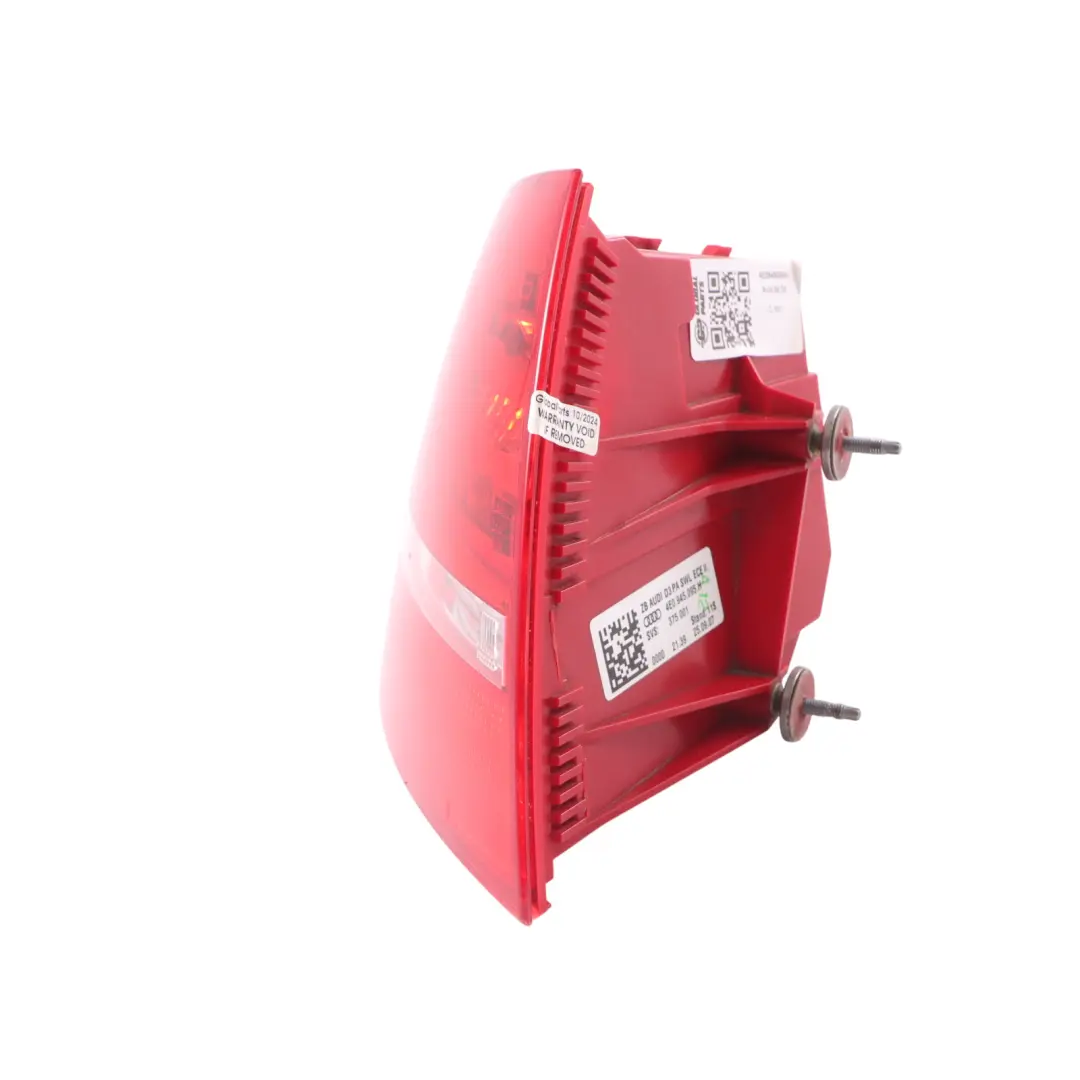 Lado Trasero Fender Wing Tail Light Luz Exterior Izquierda para Audi S8 D3 con número de pieza 4E0945095H Audi S8 D3 Lado Trasero Fender Wing Tail Light Luz Exterior Izquierda - SKU 4E0945095H - Número de pieza 4E0945095H