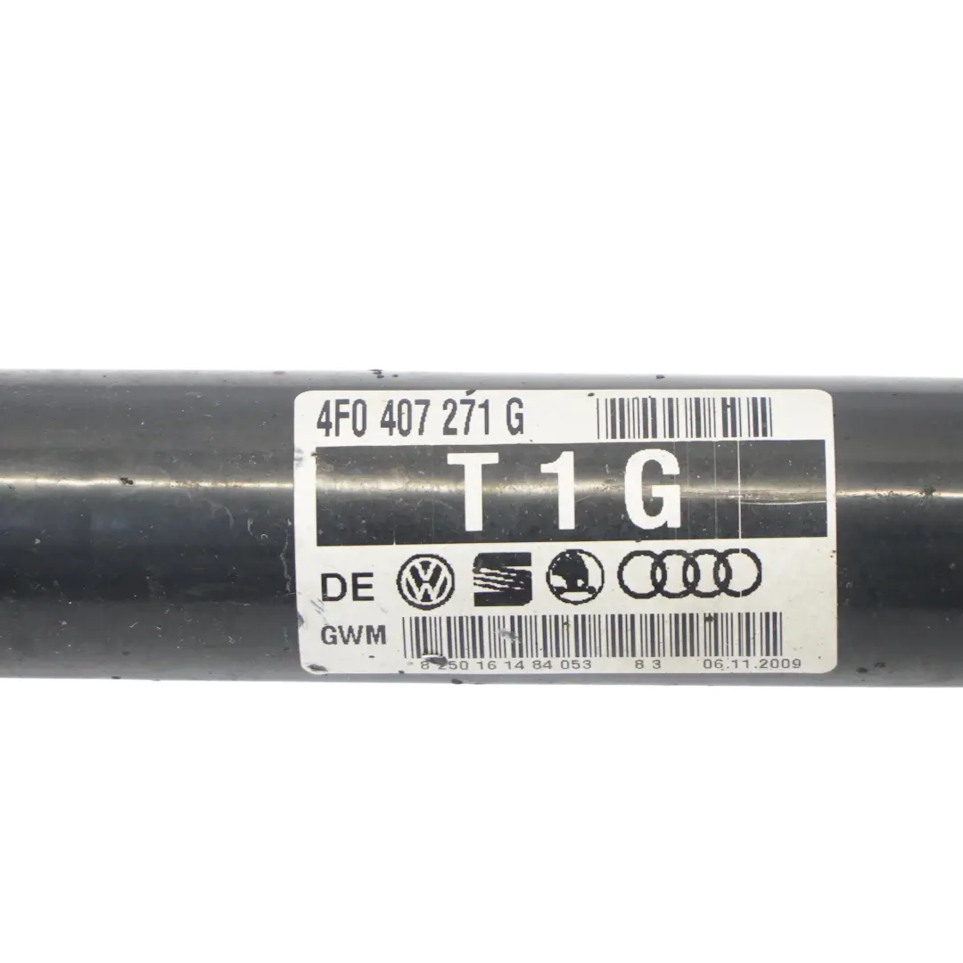 Audi A6 C6 2.0 TDI CAHA Arbre transmission avant gauche Boîte vitesses manuelle - SKU 4F0407271G - Numéro de pièce 4F0407271G