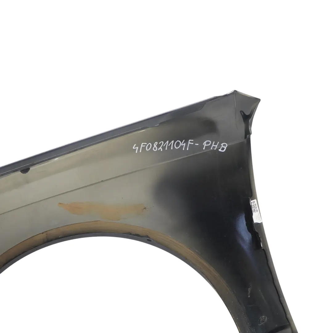 Audi A6 C6 Seitenteil vorne rechts Kotflügel Phantom Schwarz - Z9Y - SKU 4F0821104F-PHB - Teilenummer 4F0821104F