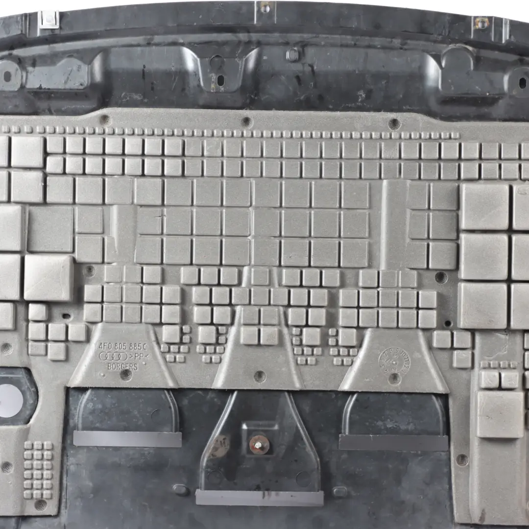 Under Engine Undertray Rust Shield to Audi A6 C6 with Part number 4F0863821T Audi A6 C6 Under Engine Undertray Rust Shield - SKU 4F0863821T - Part number 4F0863821T