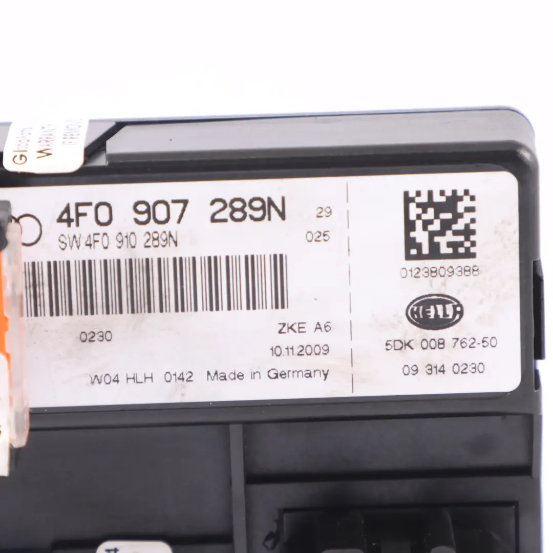 Módulo De Confort Audi A6 S6 RS6 C6 4F Unidad De Confort ECU para con número de pieza 4F0910289N Módulo De Confort Audi A6 S6 RS6 C6 4F Unidad De Confort ECU - SKU 4F0910289N - Número de pieza 4F0910289N