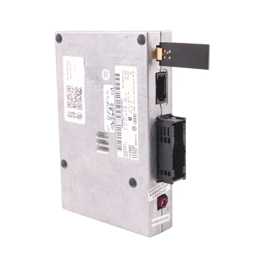 Audi A8 4E S8 D3 Moduł Połączenia Telefonu Bluetooth - SKU 4F1910336B - Numer Części 4F1910336B
