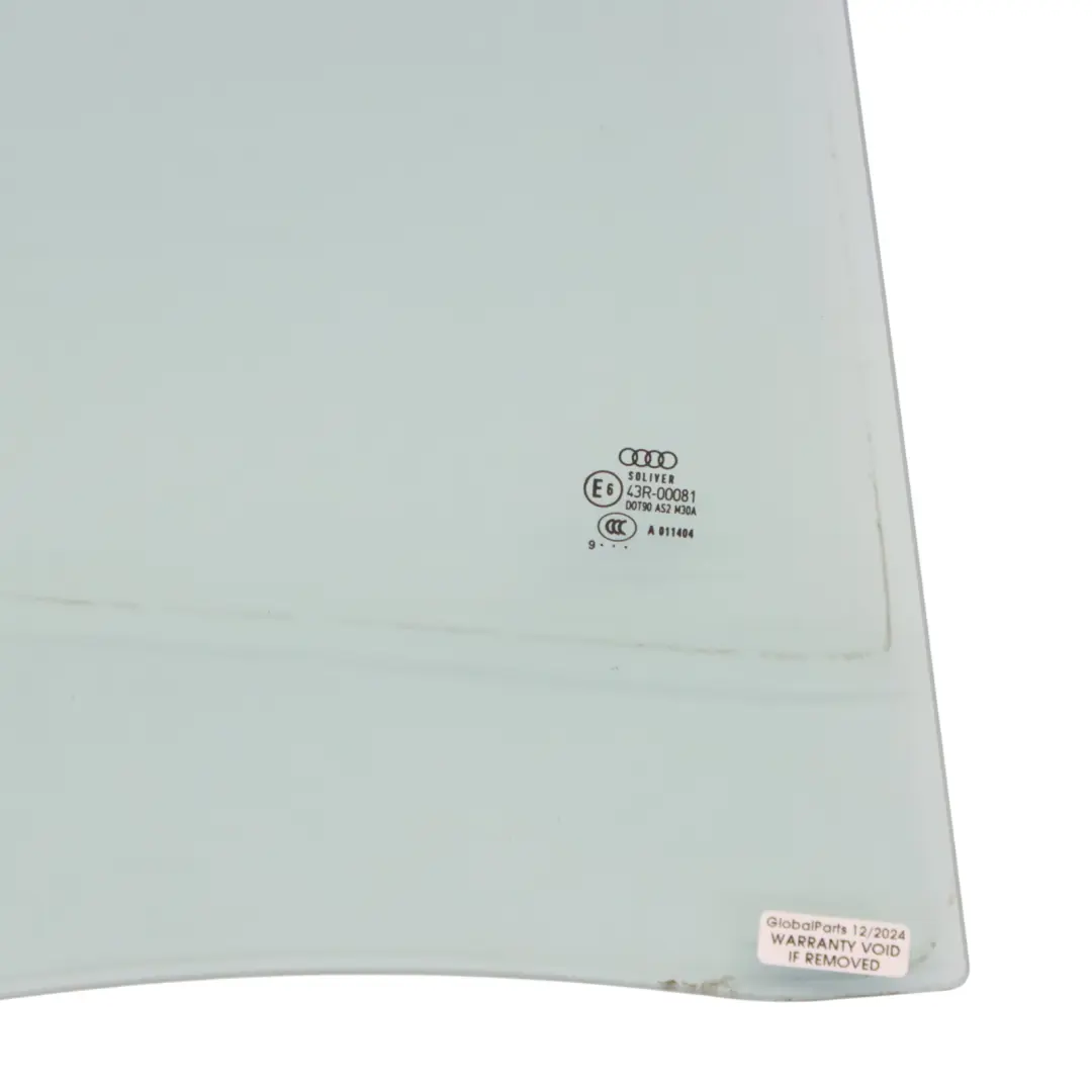 Audi A6 C6 Vitre Latérale Arrière AS2 Vitrage Vert Droit - SKU 4F5845206 - Numéro de pièce 4F5845206
