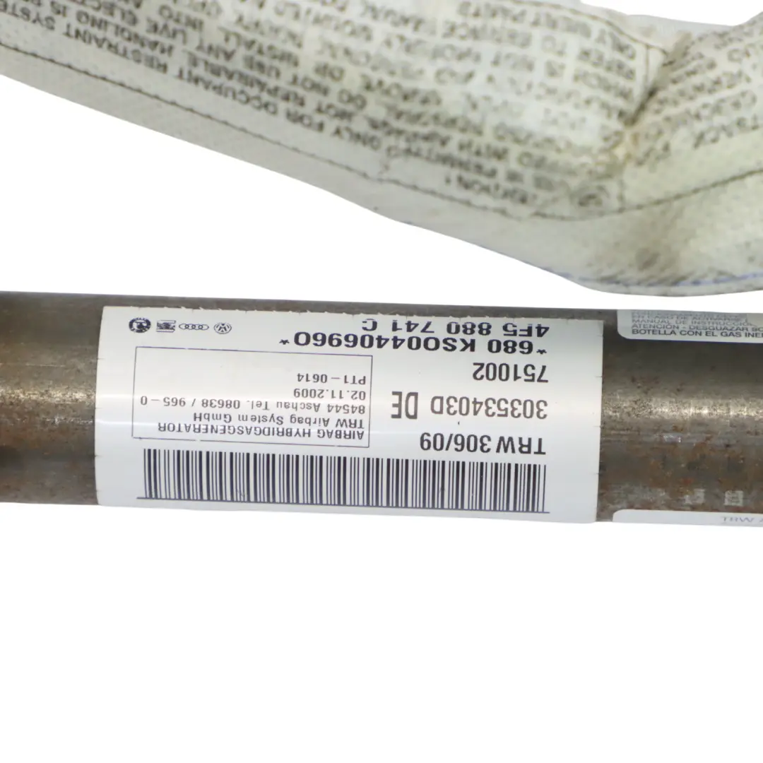 Cabezal Módulo Aire Techo Cortina Izquierda para Audi A6 C6 Berlina con número de pieza 4F5880741C Audi A6 C6 Berlina Cabezal Módulo Aire Techo Cortina Izquierda - SKU 4F5880741C - Número de pieza 4F5880741C