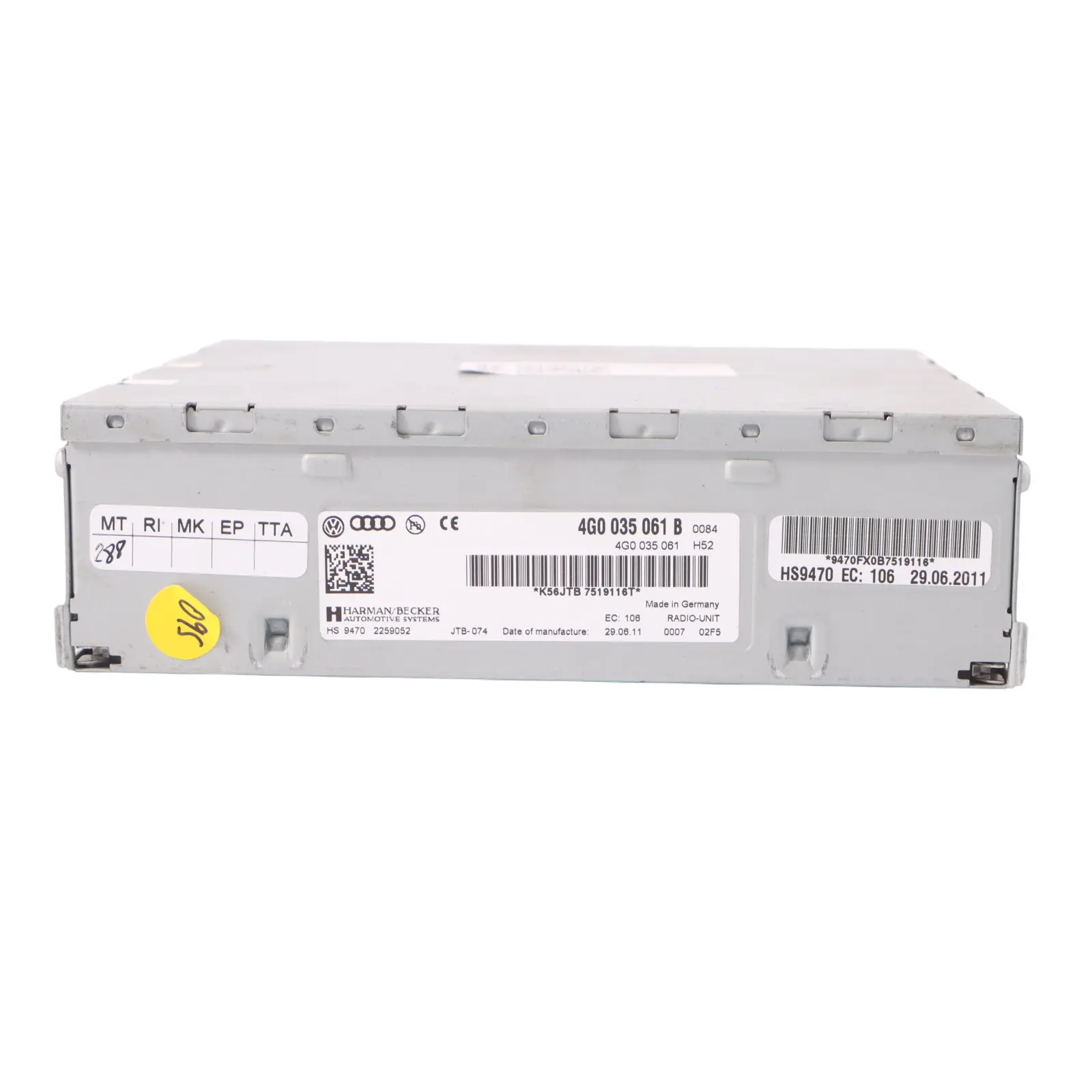 Audi A5 8T Sistema Navigazione Principale Computer Satellitare CIC 4G0035061B