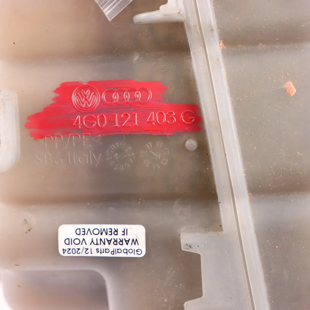 Expansion Overflow Coolant Reservoir Bottle Tank to Audi RS6 C7 with Part number 4G0121403C Audi RS6 C7 Expansion Overflow Coolant Reservoir Bottle Tank - SKU 4G0121403C - Part number 4G0121403C